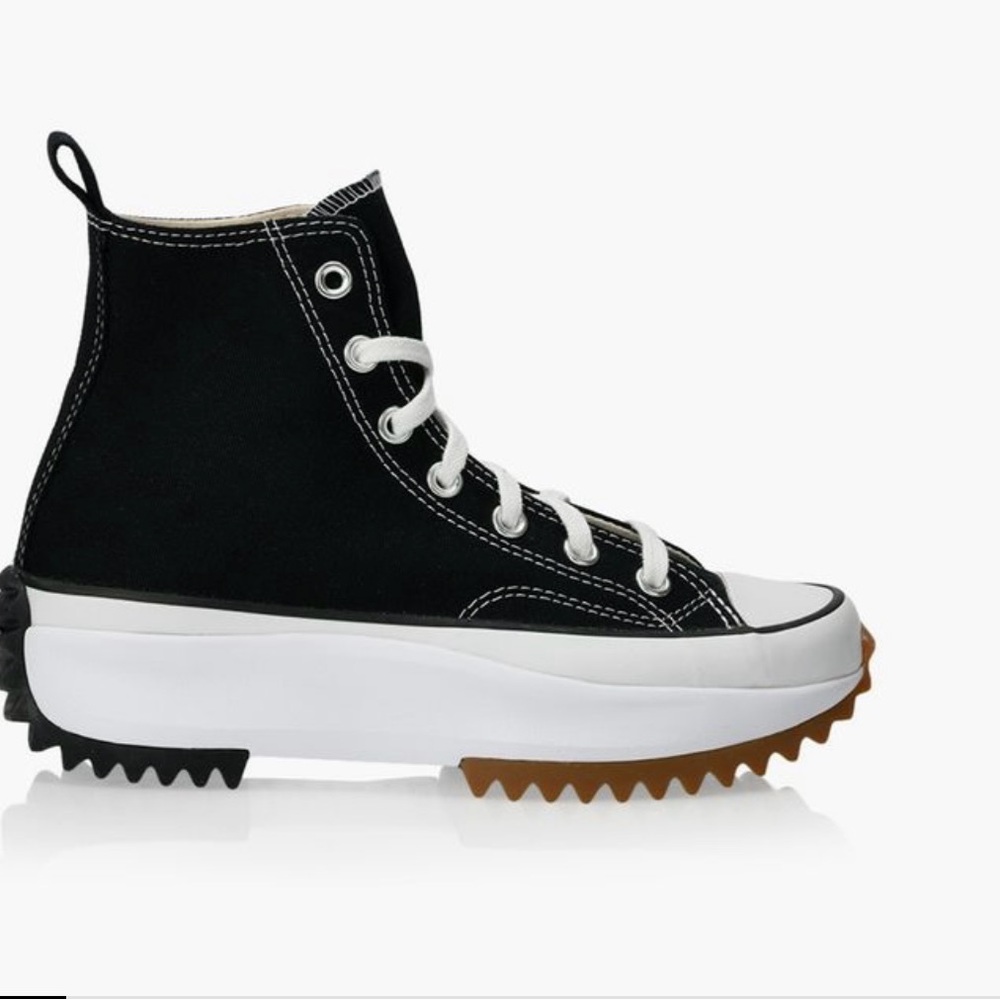 Converse Black and White Platform Sneakers
